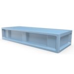 7500 molded plastic bed blue  2