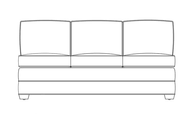 9566 44 armless full sleeper 1