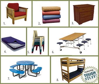 9 pieces of furniture camps3