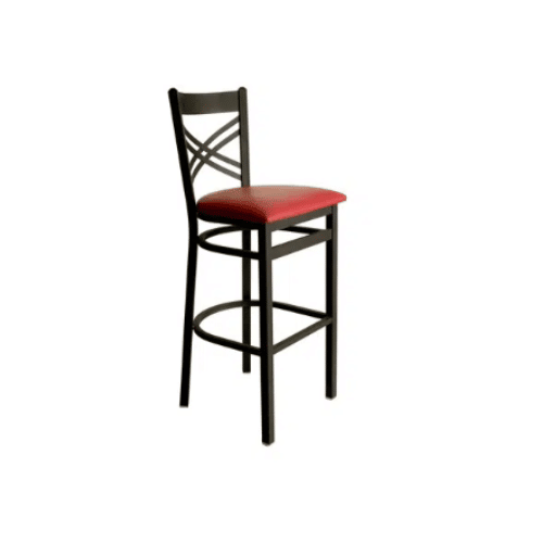 Akrim-Metal-Frame-Stool-with-Vinyl-Seat