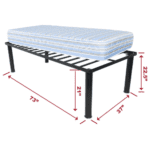METAL BED BASE | 21" UNDERBED CLEARANCE