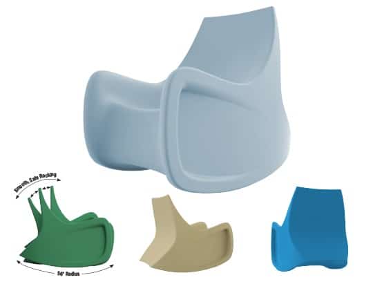 Molded Radial Rocker Furniture Concepts 3