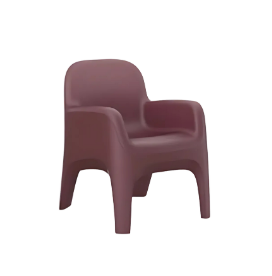 MOLDED PLASTIC ARM CHAIR (7484)