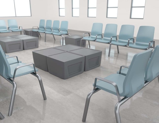 ganging seating for hard use environments 2
