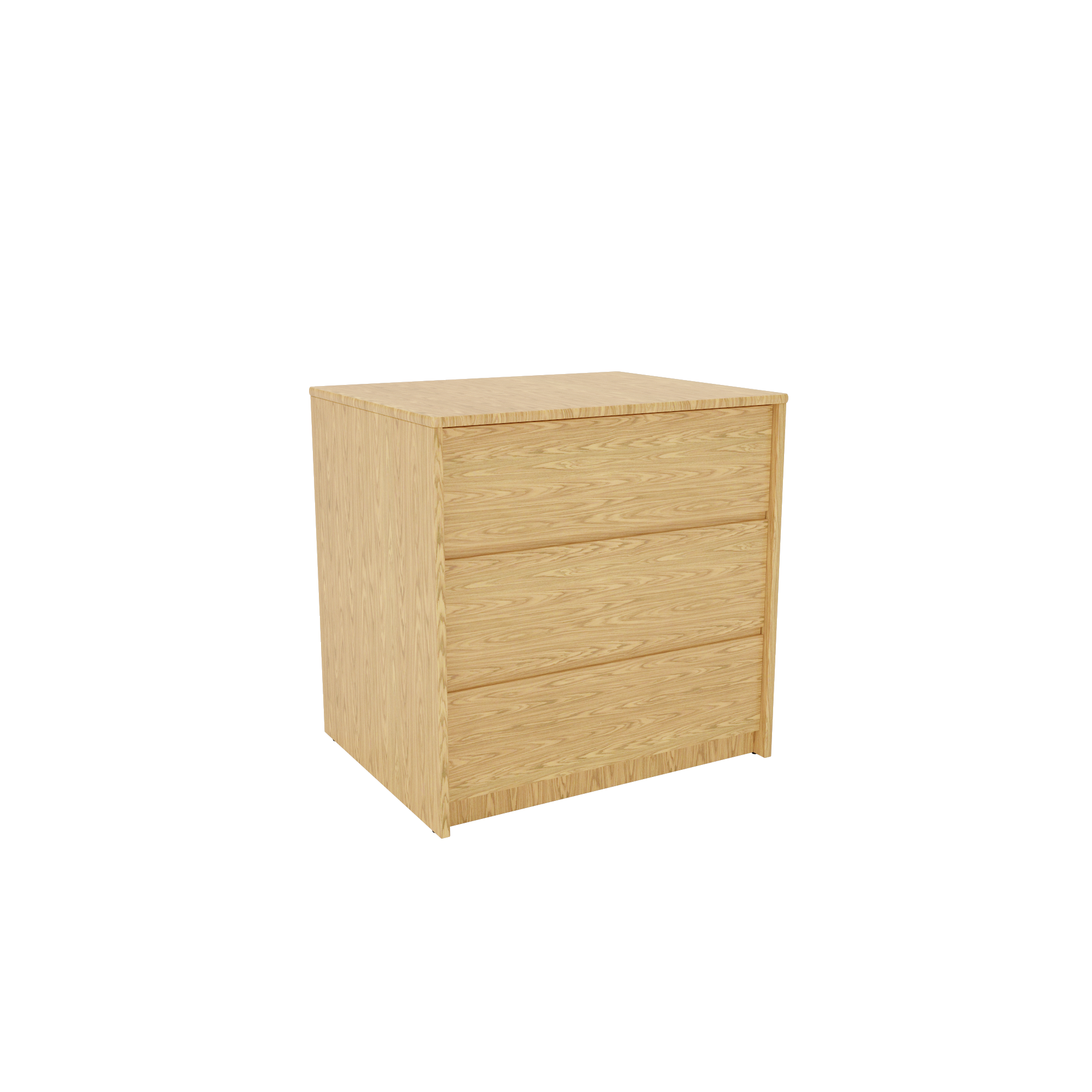 Clayton NATURAL OAK 3 Drawer Chest (N-3DC-3024)