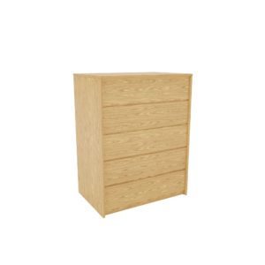Clayton Natural Oak 5 Drawer Chest (N-5DC-3024)