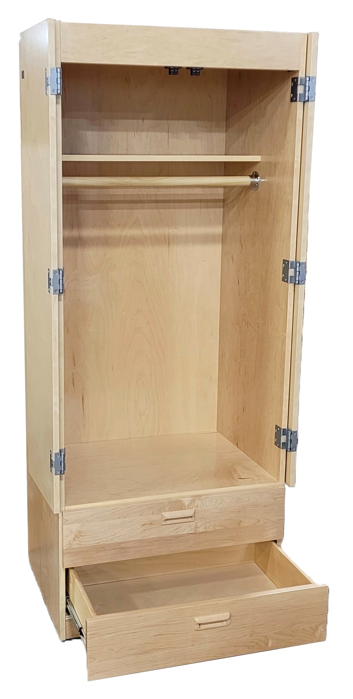 Clayton Double Wardrobe Various Configurations Available (N-DWD-3624-72-1) - Image 3