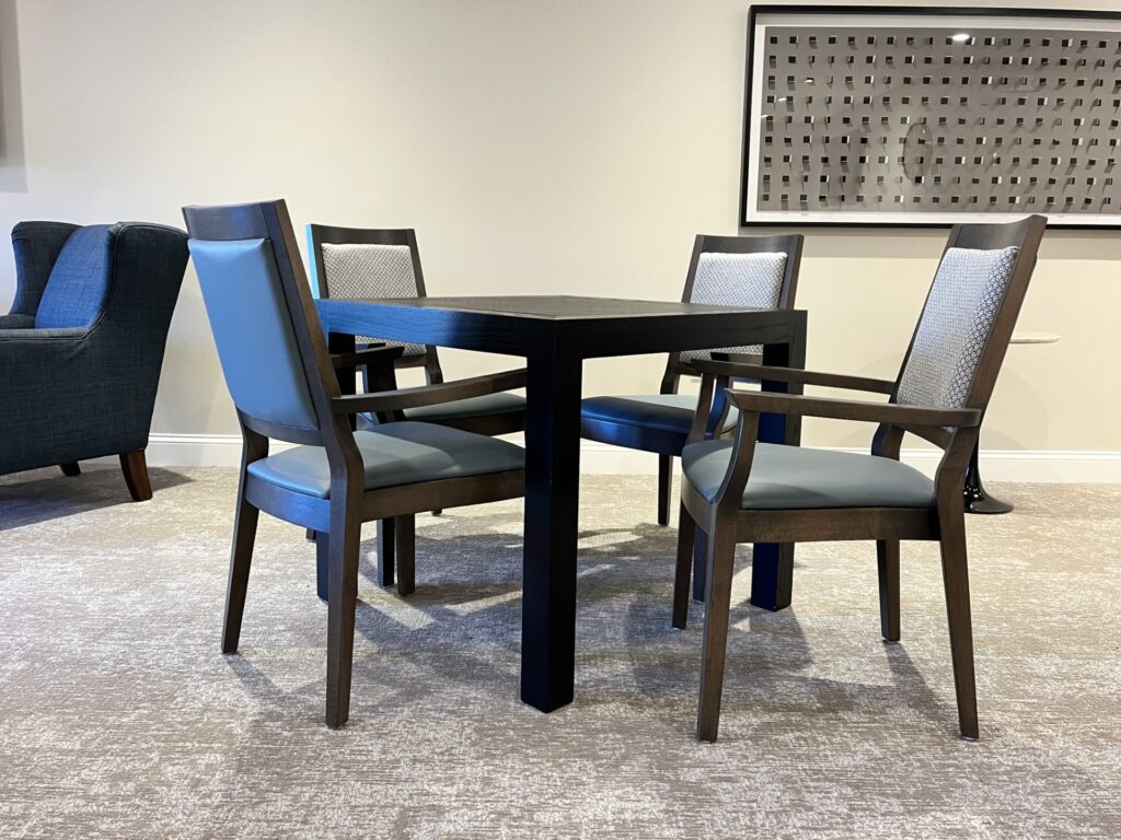installation shot of a dining set