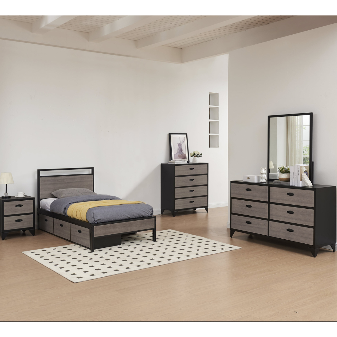 Brooklyn Bed with Underbed Storage - Multiple Sizes (B080-14) (QUICK SHIP) - Image 3
