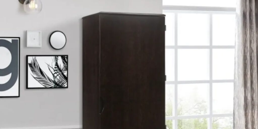 A tall cabinet with a door and a mirror, the Fordham Single Wardrobe offers ample storage space and sturdy construction for shelter environments.