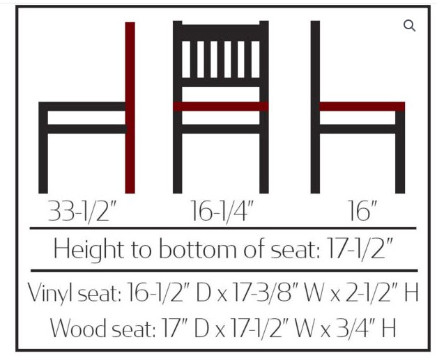 Verticalback Chair with Solid Wood Frame (WC102) (QUICK SHIP) - Image 3