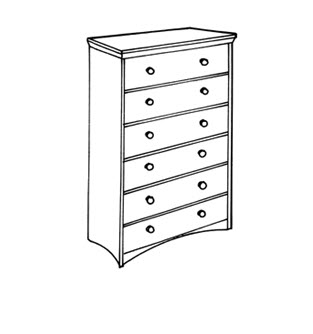 Evy 6 Drawer Chest (S2-6DC-3624) - Image 9