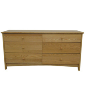 Evy Dresser, 6 Equal Drawers, 3 Side by Side ( S2-D6D-4824)