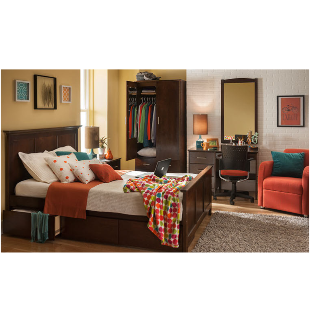 Evy Nightstand with Top Drawer & Compartment Door (S2-BCDD-2020) - Image 6