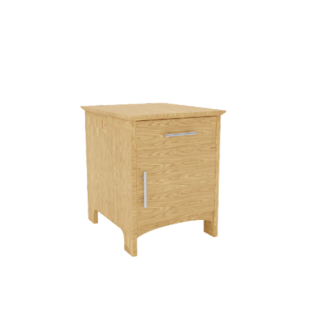 Evy Nightstand w/Top Drawer & Compartment Door (S2-BCDD-2020)