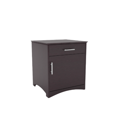 Evy Nightstand w/Top Drawer & Compartment Door (S2-BCDD-2020)