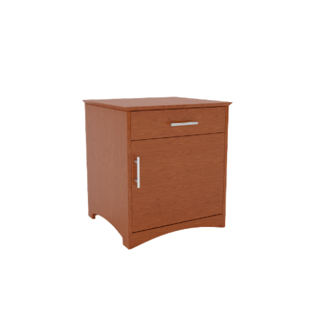 Evy Nightstand with Top Drawer & Compartment Door (S2-BCDD-2020) - Image 4