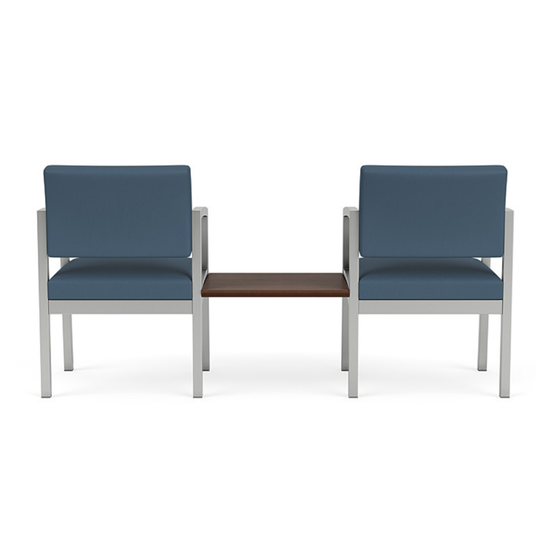 Lenox 2 Chairs with Connecting Center Table (LS2201) - Image 2