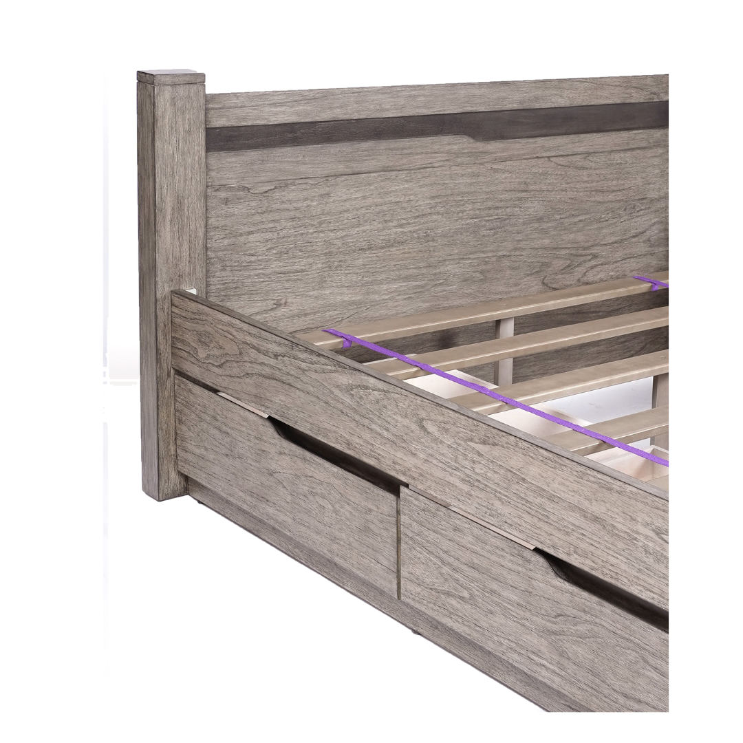 Williamsburg Grey Bed Combo (B4003 SERIES) (Multiple Sizes) (QUICK SHIP) - Image 4