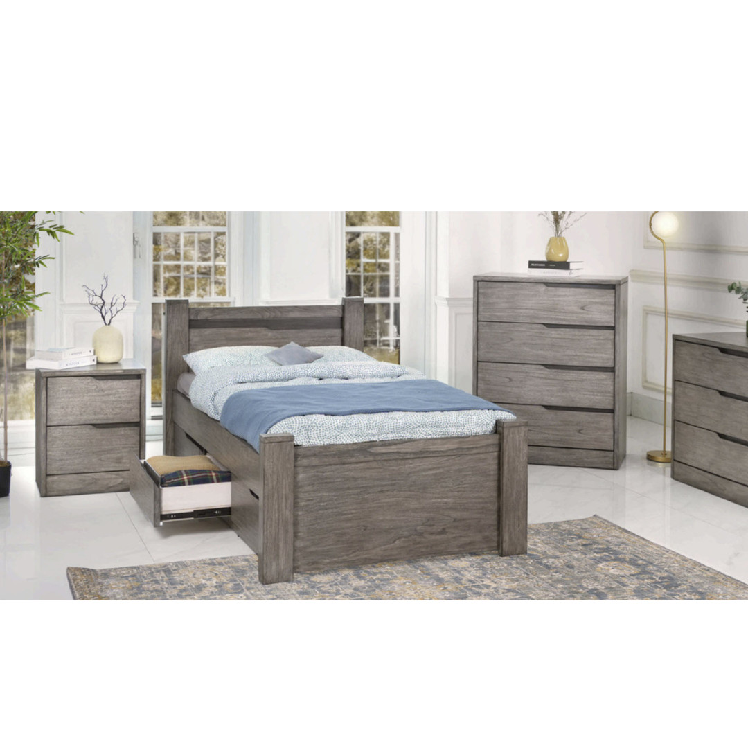 Williamsburg Grey 4 Drawer Chest (B4003-4) (QUICK SHIP) - Image 2
