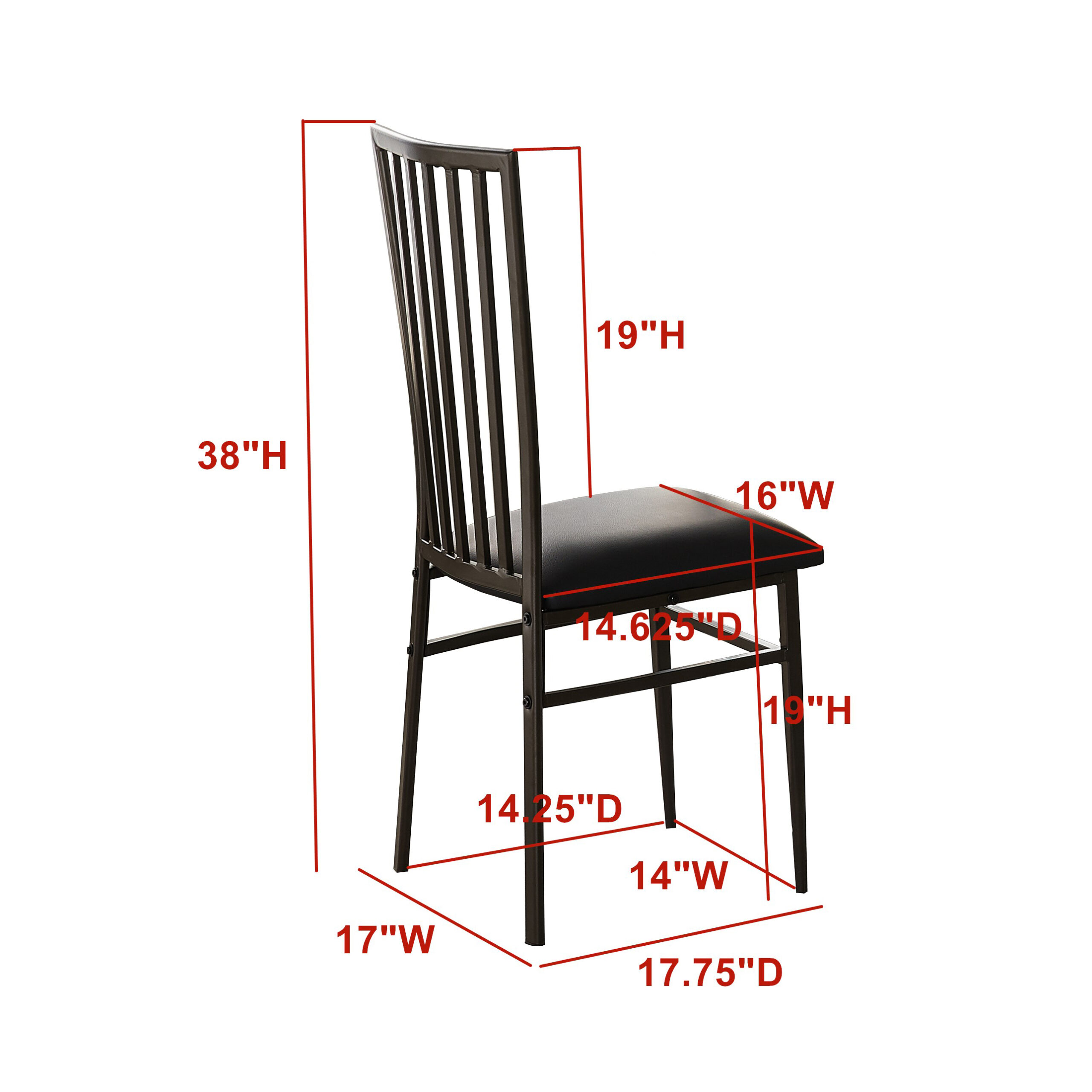 Bristol Metal Chairs – Set Of 4 (D4013-07 Series) (QUICK SHIP) - Image 3