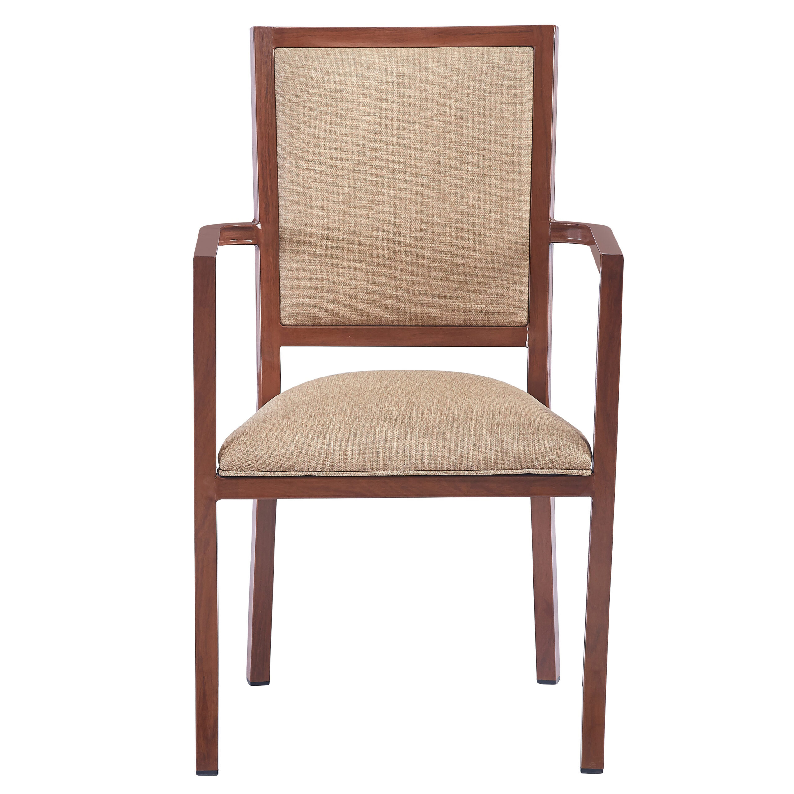 Milan Metal Armchair (Dark Walnut) (5281-AC SERIES)