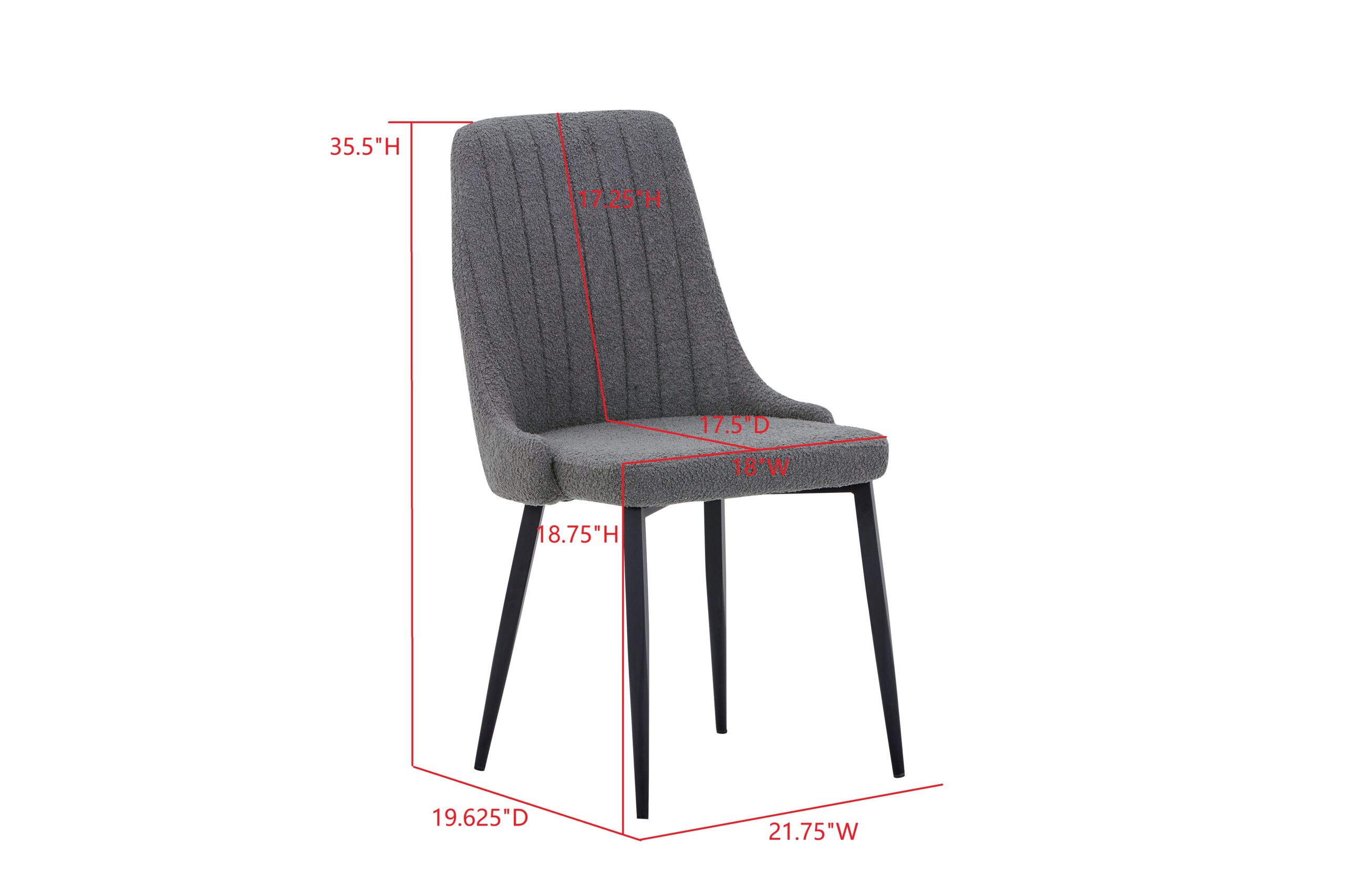 Caden Dining Chair – Set Of 2 (PC11-2 SERIES) (QUICK SHIP) - Image 3