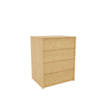 CLAYTON NATURAL OAK 4 DRAWER CHEST (N-4DC-3024)