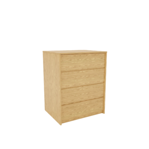 CLAYTON NATURAL OAK 4 DRAWER CHEST (N-4DC-3024)