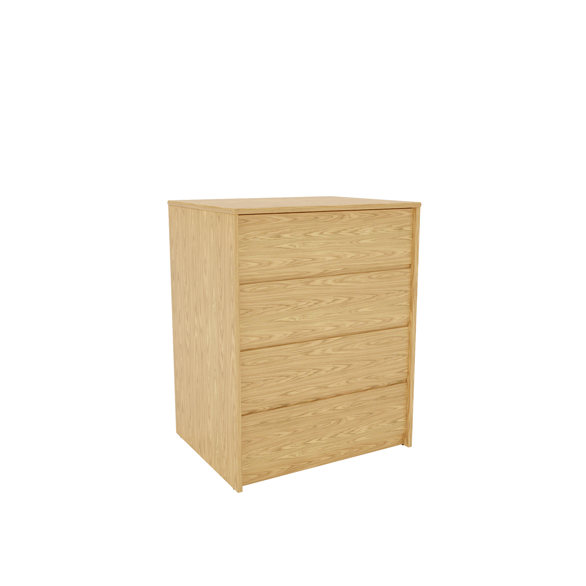 CLAYTON NATURAL OAK 4 DRAWER CHEST (N-4DC-3024)