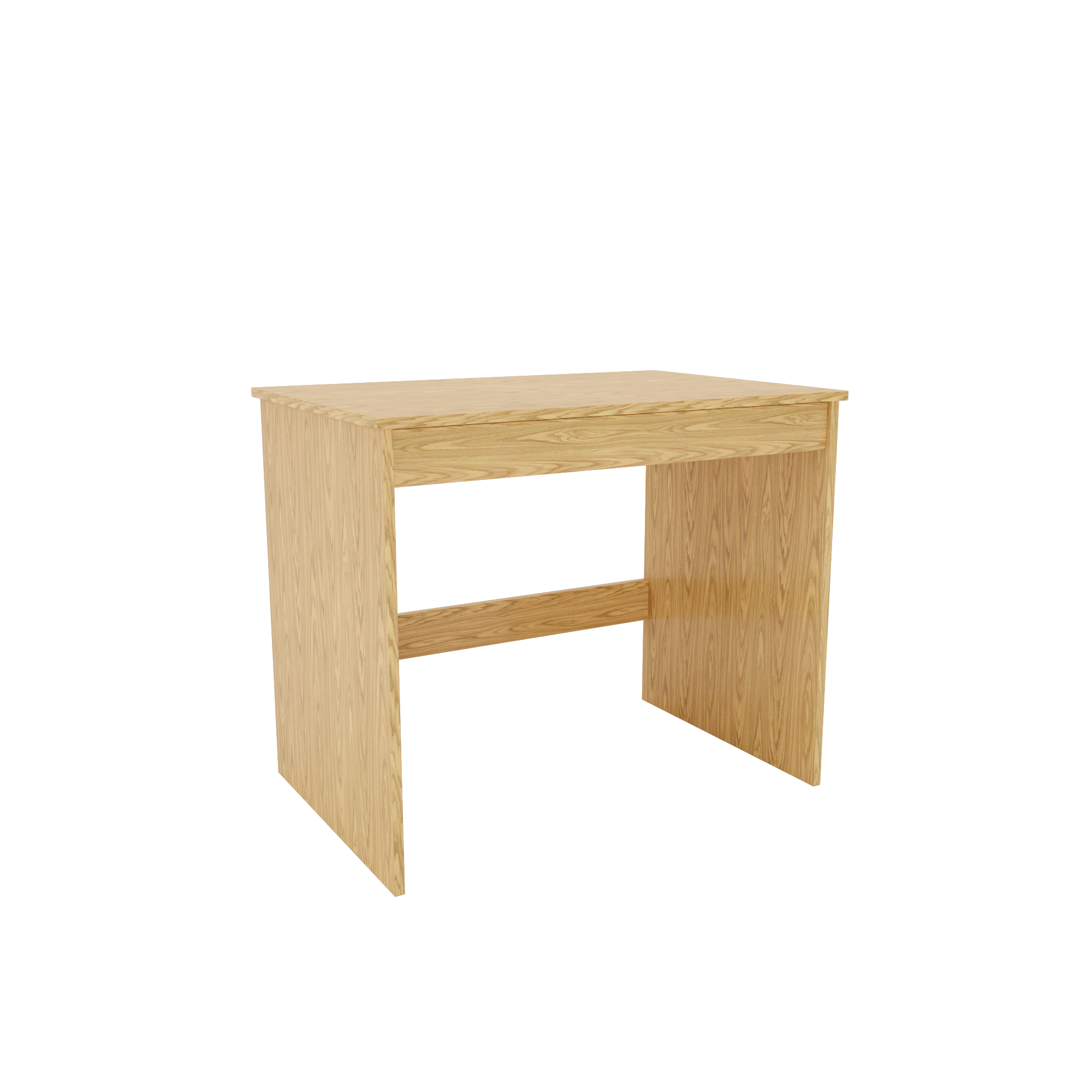 Clayton Natural Oak Panel End Study Desk with Pencil Drawer (N-SD)