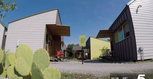 Supportive housing cottages and residential pathways