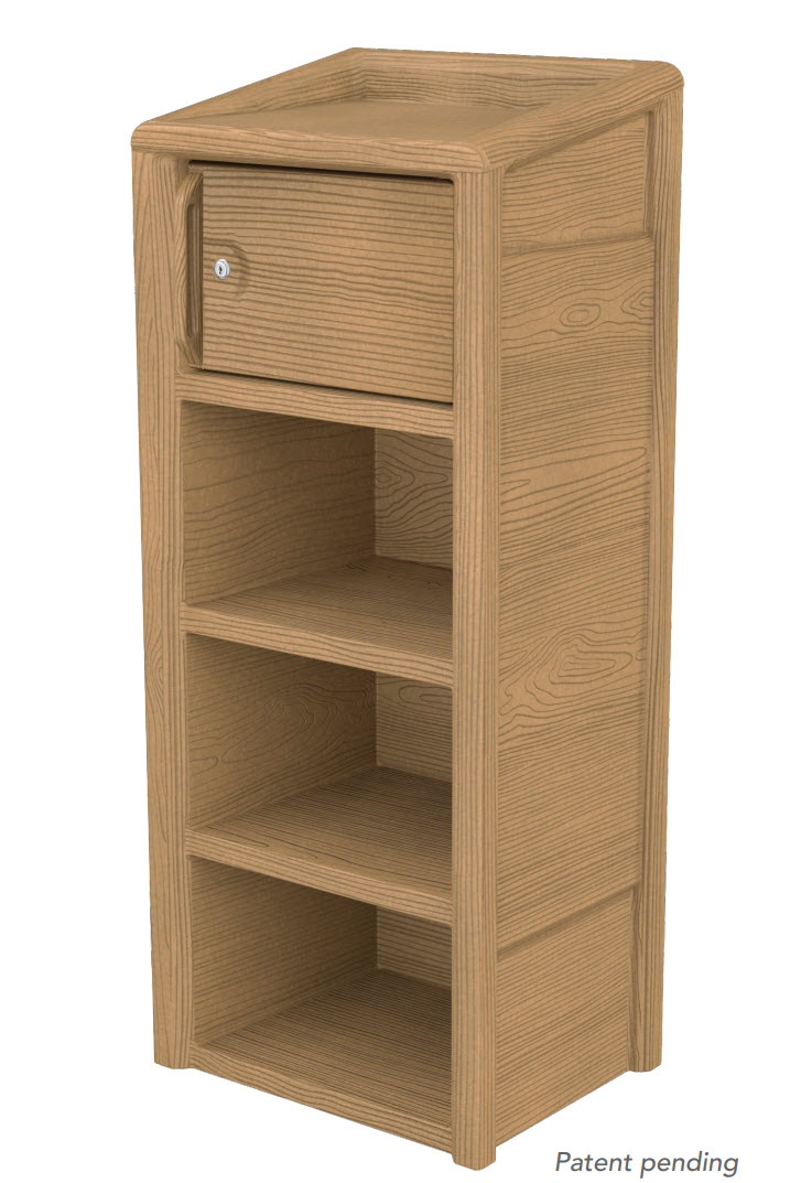 SEQUOIA™ Lockable Walnut Wardrobe (221) - Image 5