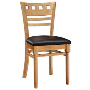 Venus Wood Dining Chair - Natural (6121-N) Quick Ship